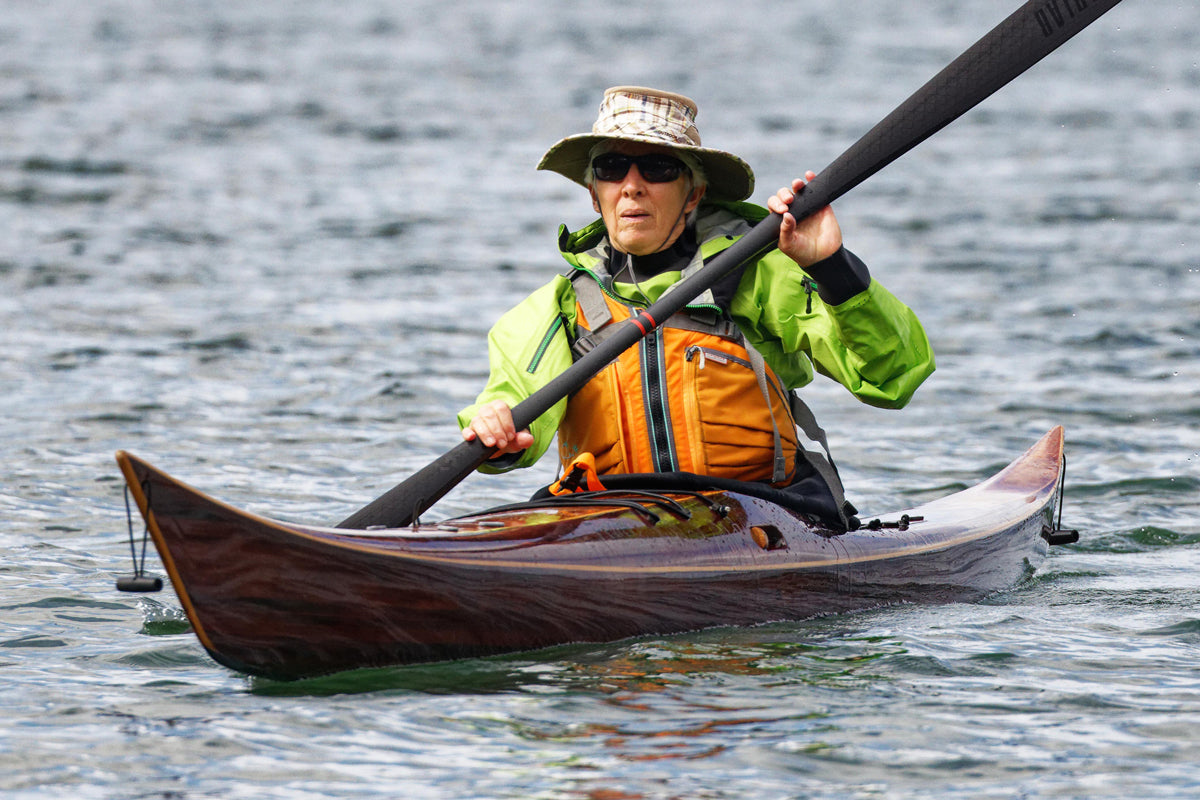 Petrel strip-planked sea kayak