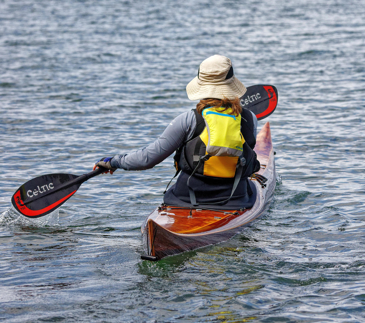 Petrel strip-planked sea kayak