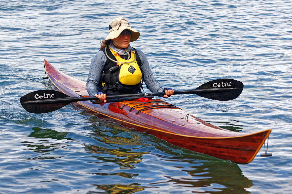 Petrel strip-planked sea kayak