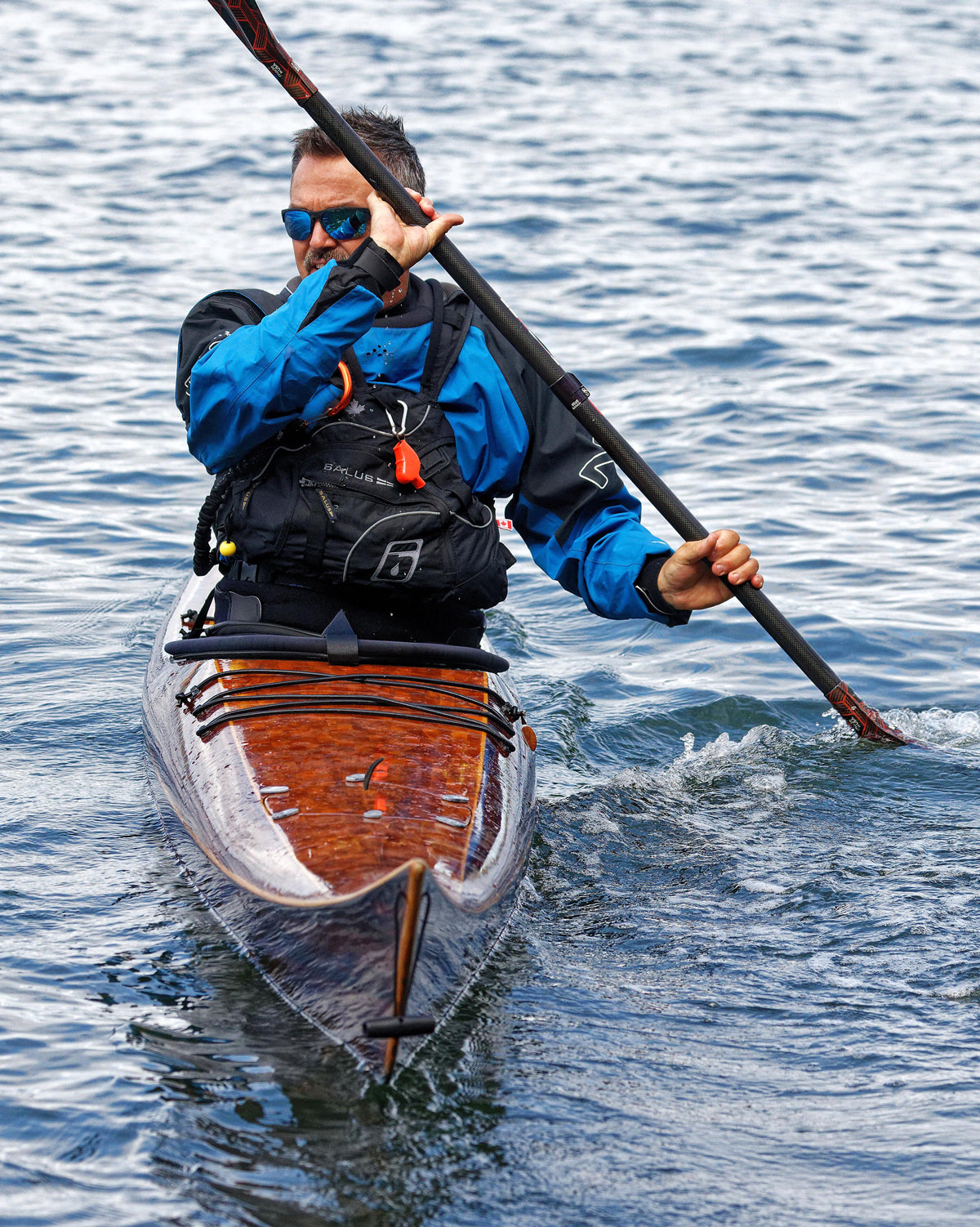 Petrel strip-planked sea kayak