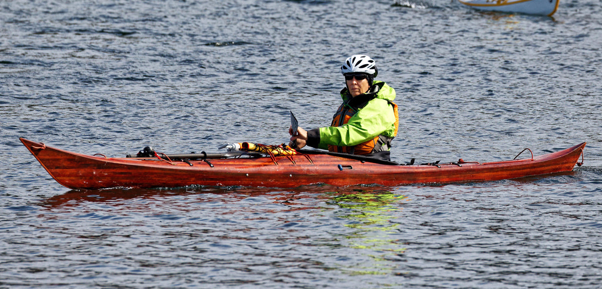 Petrel strip-planked sea kayak