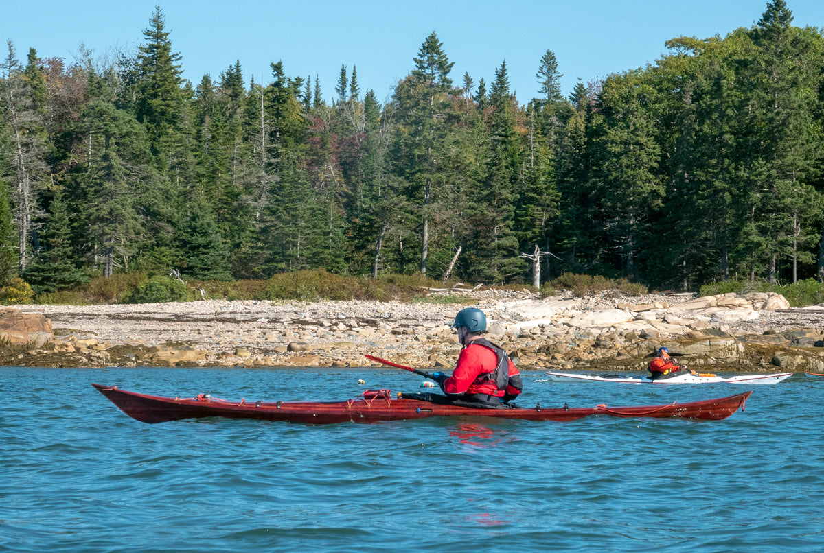 Petrel strip-planked sea kayak