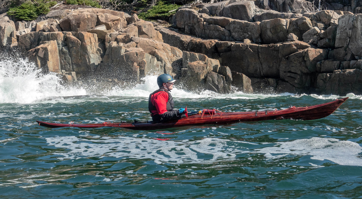 Petrel strip-planked sea kayak