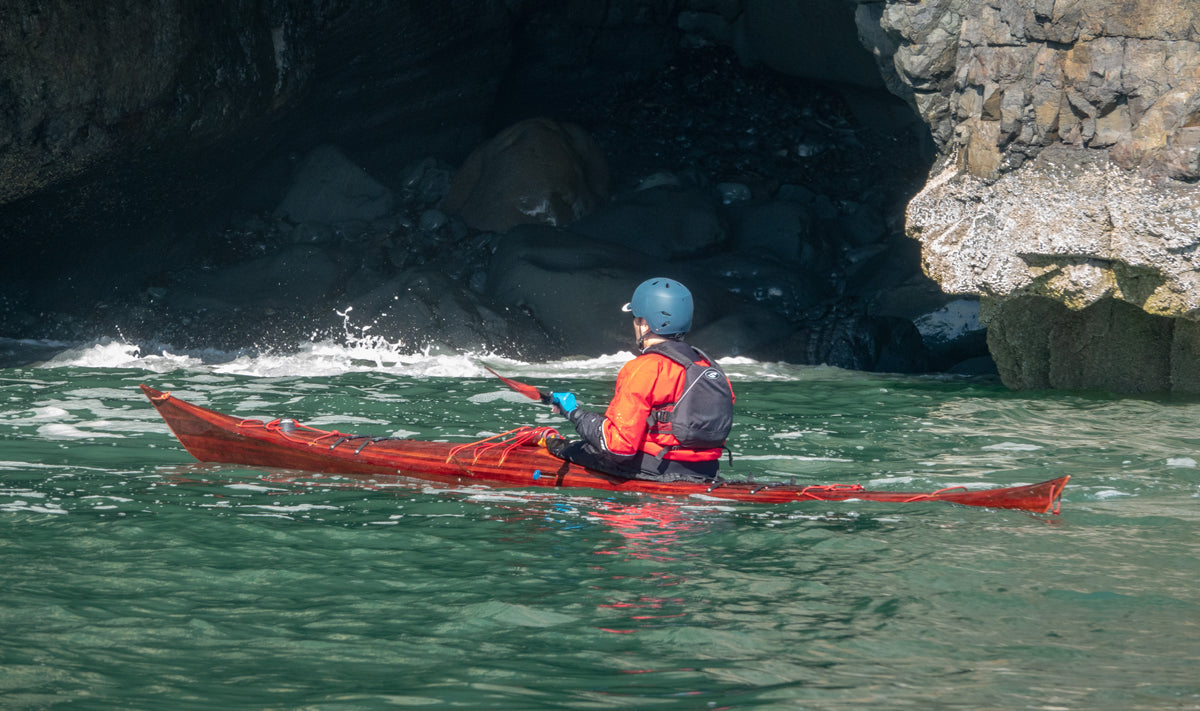 Petrel strip-planked sea kayak