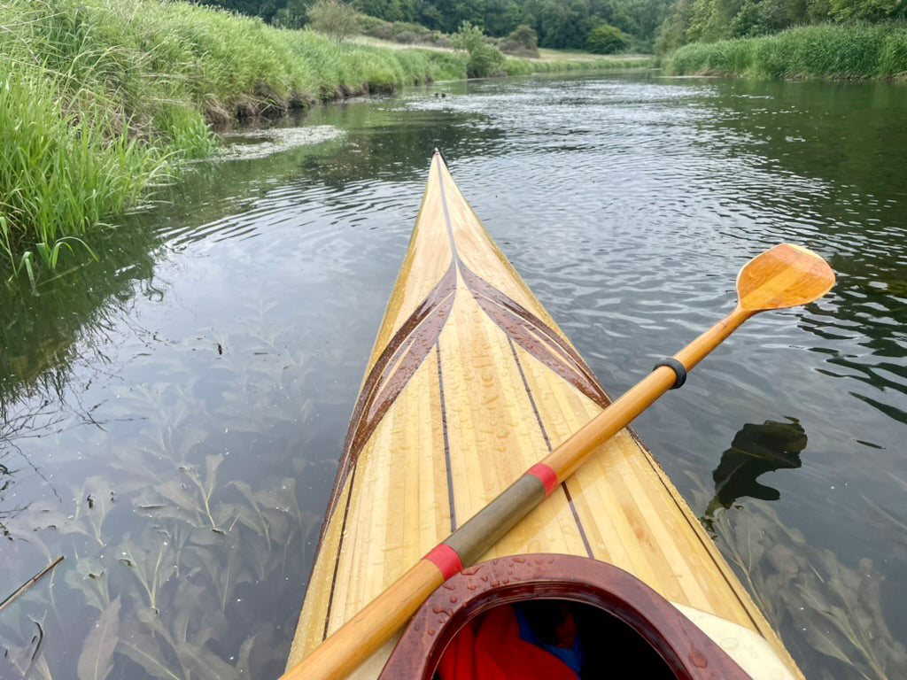 Bow view of a Petrel built by Wolfgang P.
