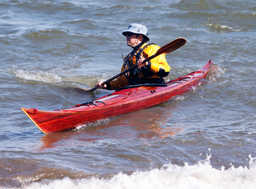 Petrel strip-planked kayak