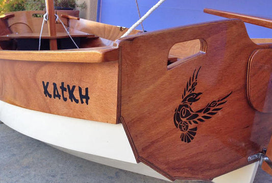 Custom Vinyl Boat Lettering - Black