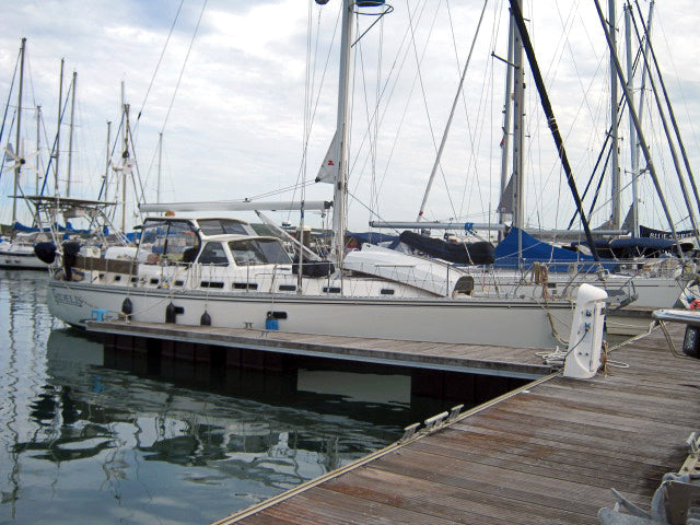 Passagemaker Dinghy Take-apart built by Vince W, seen nested on deck