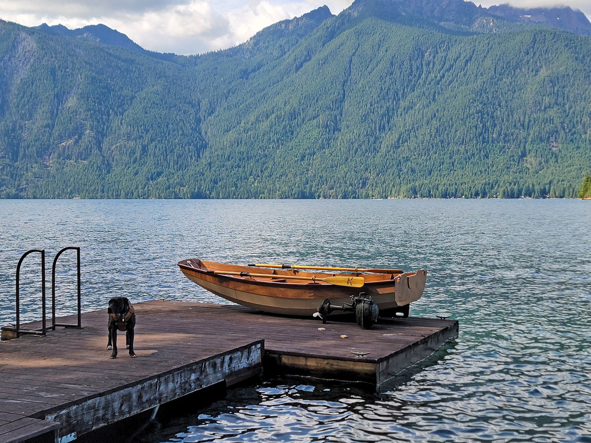 Passagemaker Dinghy Take-apart, "Daja Baja" with a Sprit sailing rig built by Craig F, Lake Cushman, WA