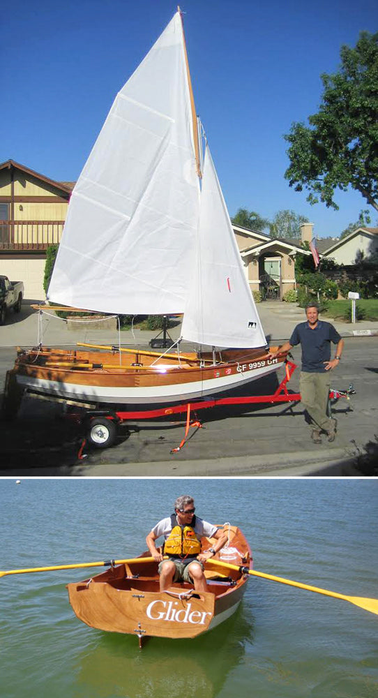 Passagemaker Dinghy Take-apart, "Glider" built by Tom C, Castaic Lake, CA.