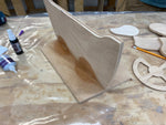 Bonding the Seat and Transom parts in the Rug Runner kit with CA Glue. Thumbnail
