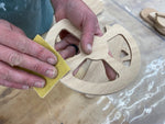 Preparing for the assembly of the steering wheel parts of the Rug Runner kit. Thumbnail