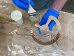 Bonding the steering wheel parts of the Rug Runner kit. Thumbnail