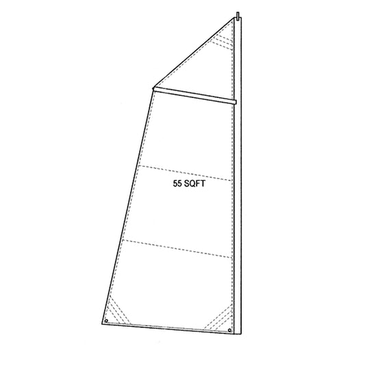 CLC SailRig 55 sqft sail pattern