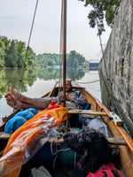 Sassafras 16 built by Luke B. seen on an overnight trip, Champlain Canal near Comstock, NY  Thumbnail