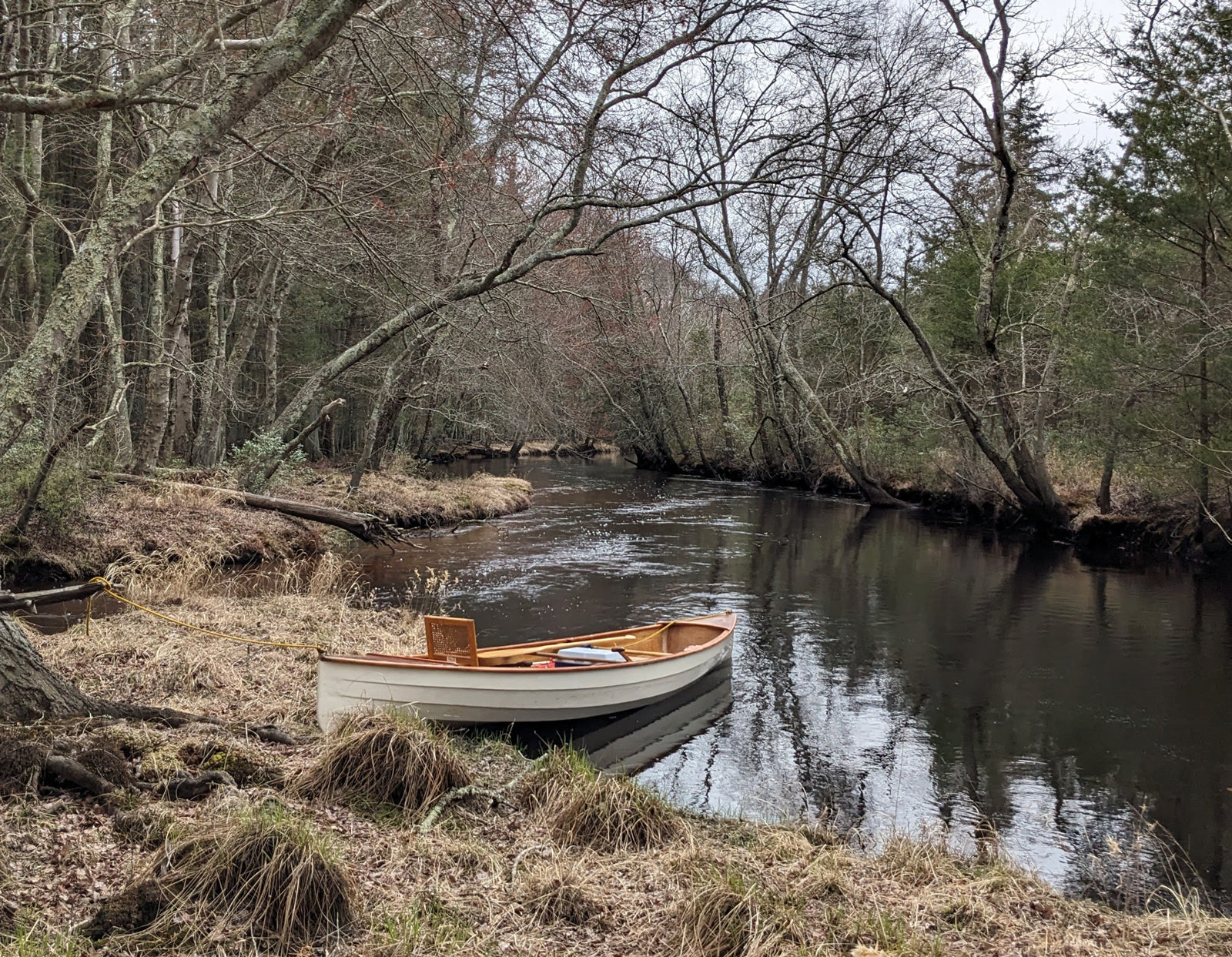Sassafras 16 built by Luke B. seen on the Wading River, Wharton State Forest, NJ