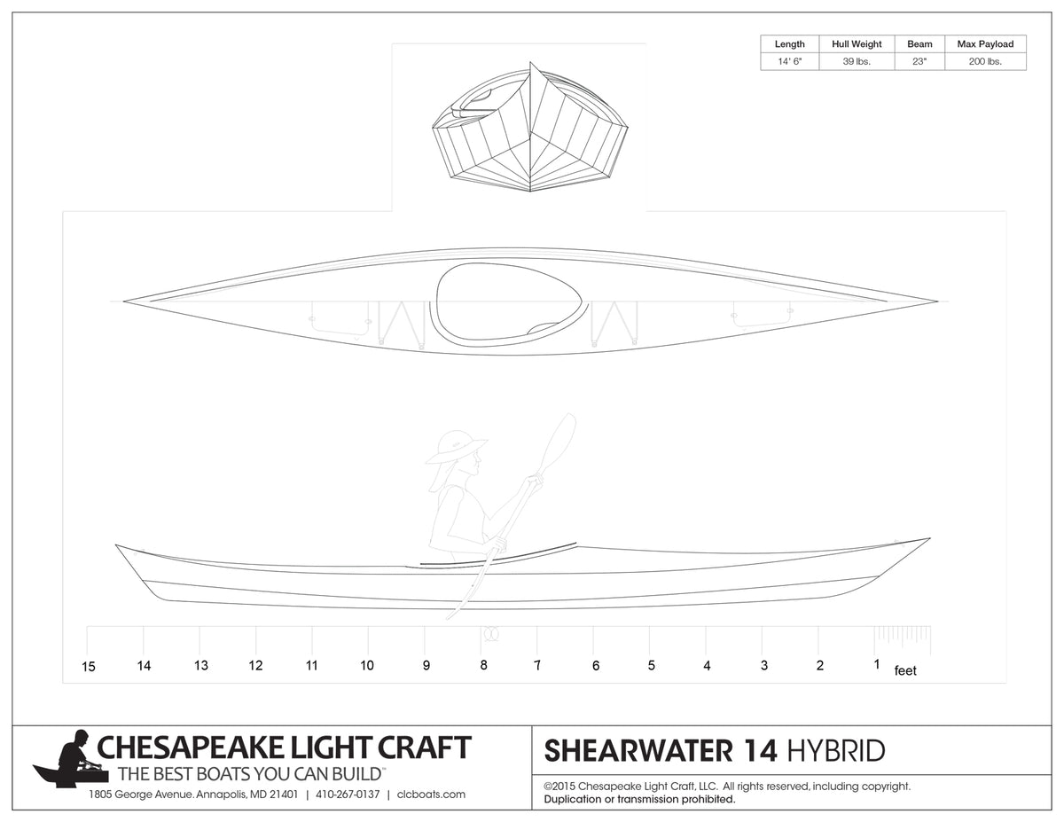 Shearwater 14 Hybrid Study Plans, page 1.