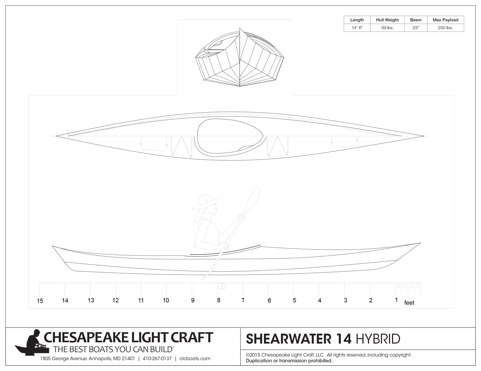 Shearwater 14 Hybrid Study Plans, page 1.