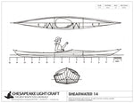 Shearwater 14 Kayak Study Plans, page 1. Thumbnail