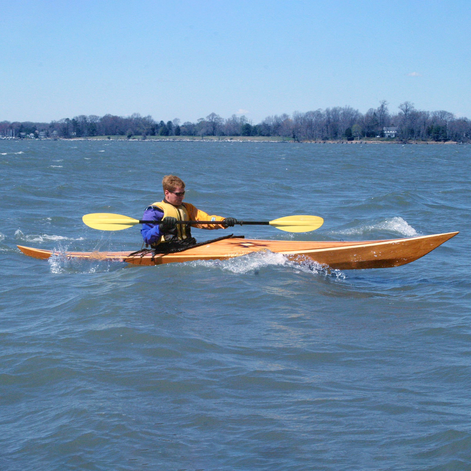 Shearwater 16 Hybrid paddled by John Harris.