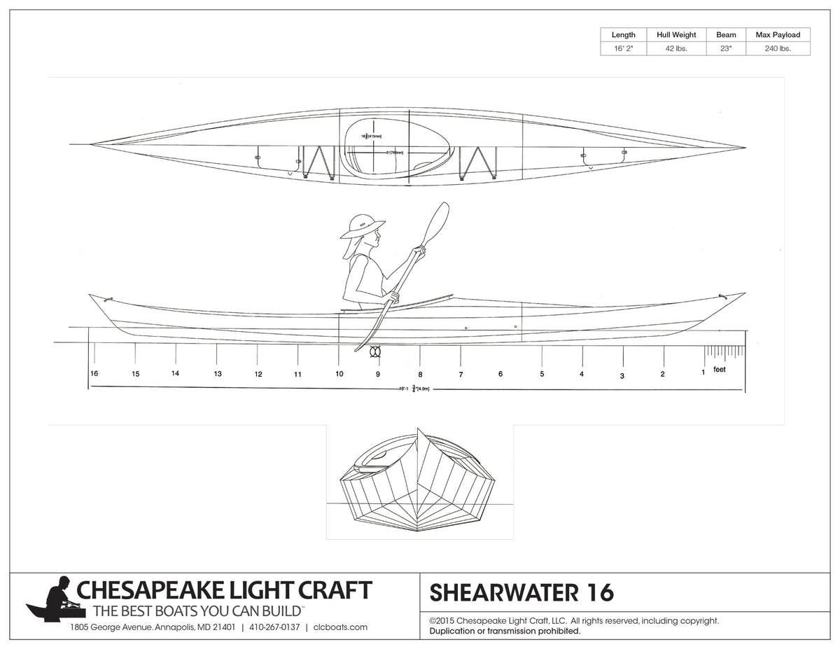 Shearwater 16 Study Plans, page 1.