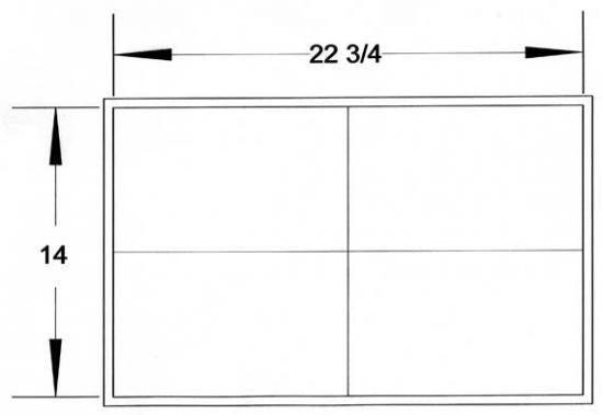 If you are building the Shearwater 17 Hybrid indoors, make sure you have a window or door of this much room to get it outside when the hull is complete (measurements in inches).