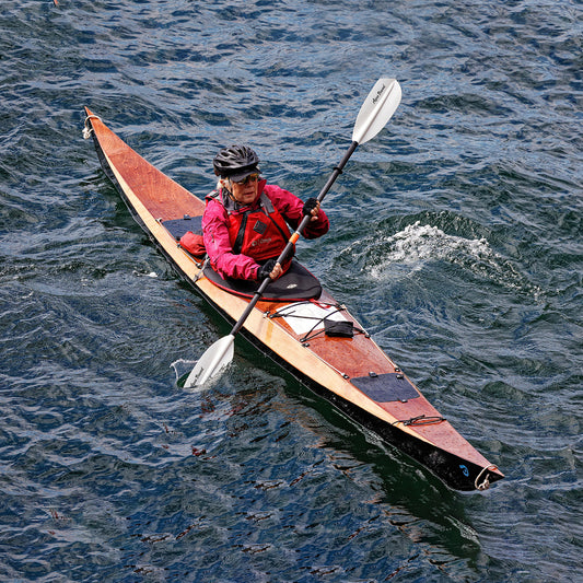 Shearwater 17 kayak during the 2021 Schoodic Sea Kayak Retreat, ME 