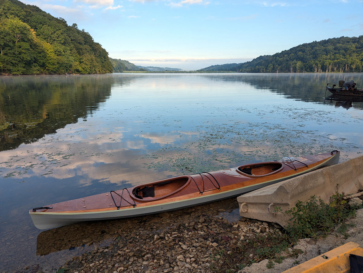 Shearwater Double Kayak built by Stephen F, Lake Salem, IN