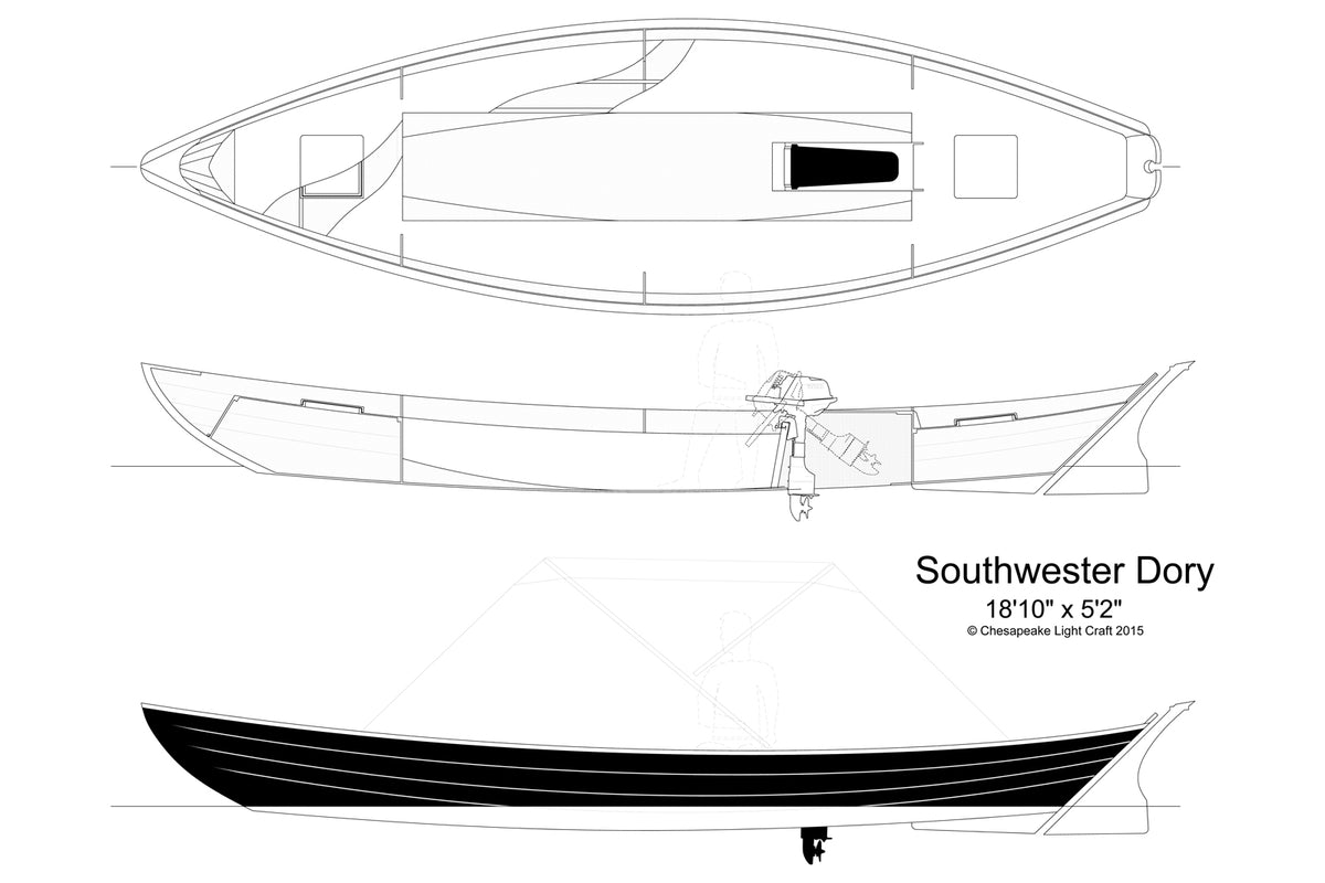 Southwester Dory Motor Launch Option