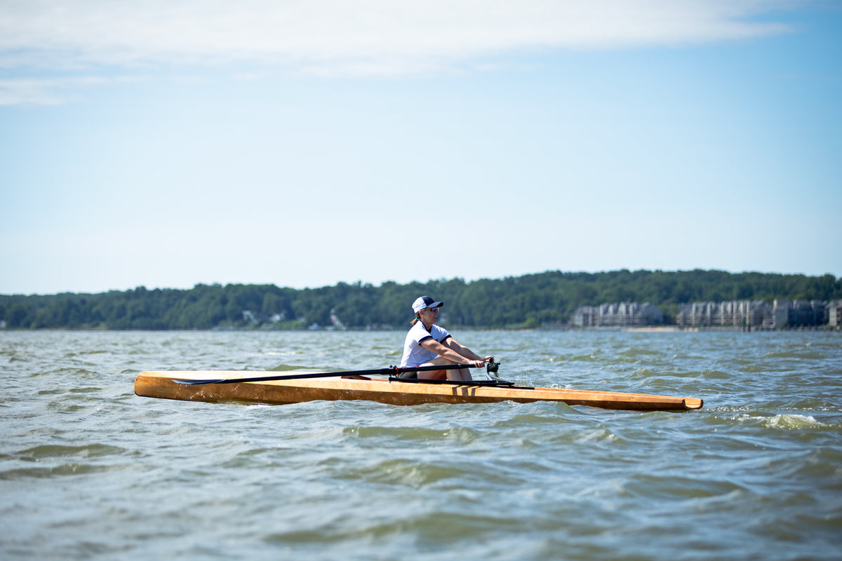 Rowing the Surge Coastal Rower on the Severn River, Maryland