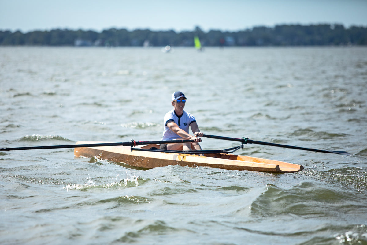 Rowing the Surge Coastal Rower on the Severn River, MD