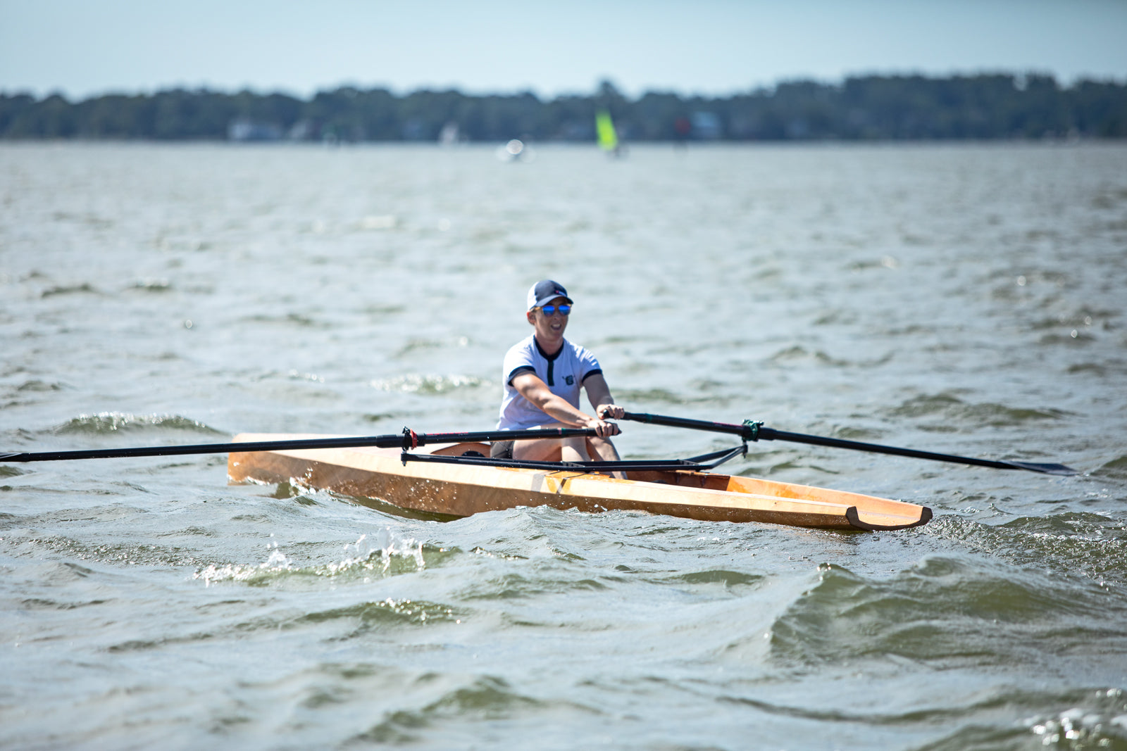 Rowing the Surge Coastal Rower on the Severn River, MD