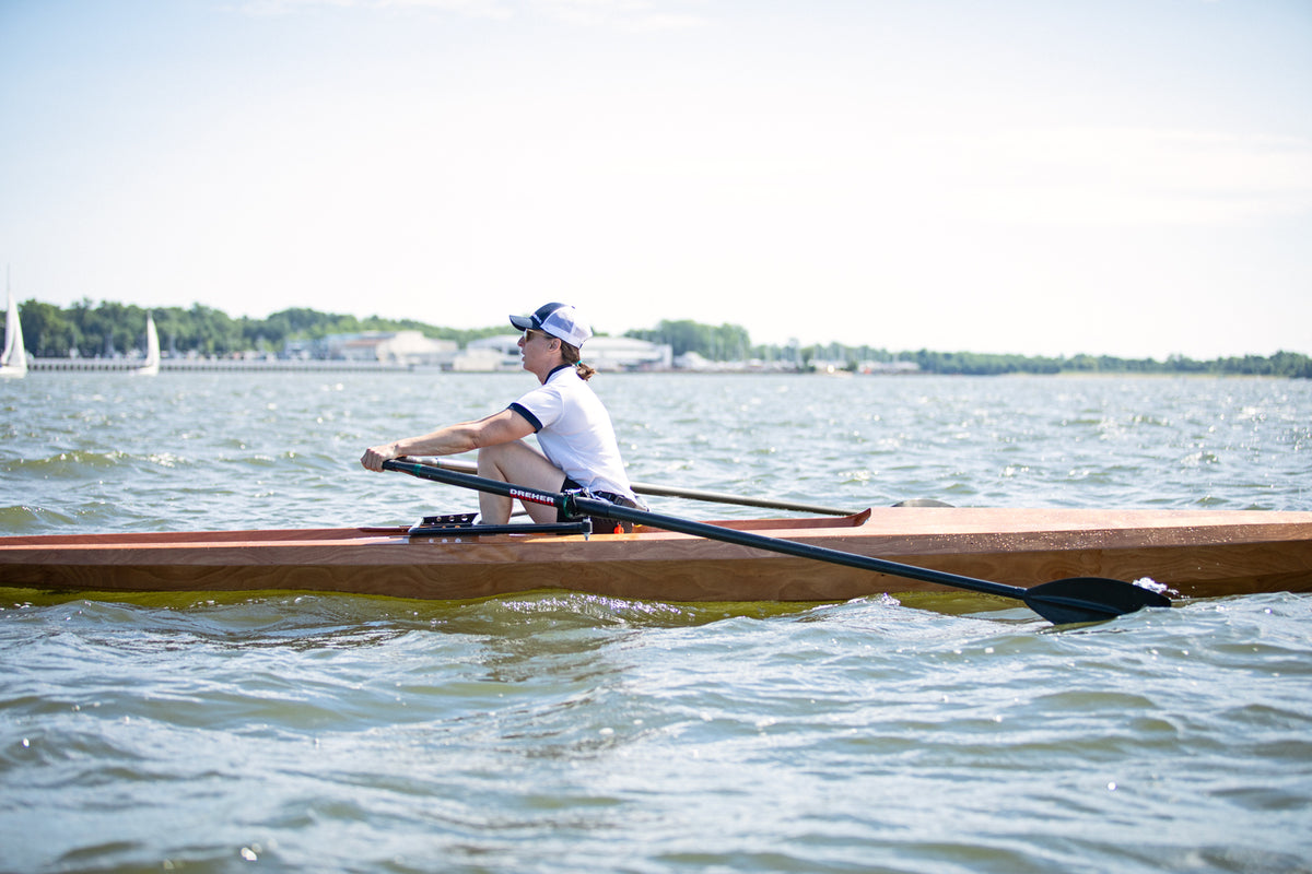 Rowing the Surge Coastal Rower on the Severn River, MD