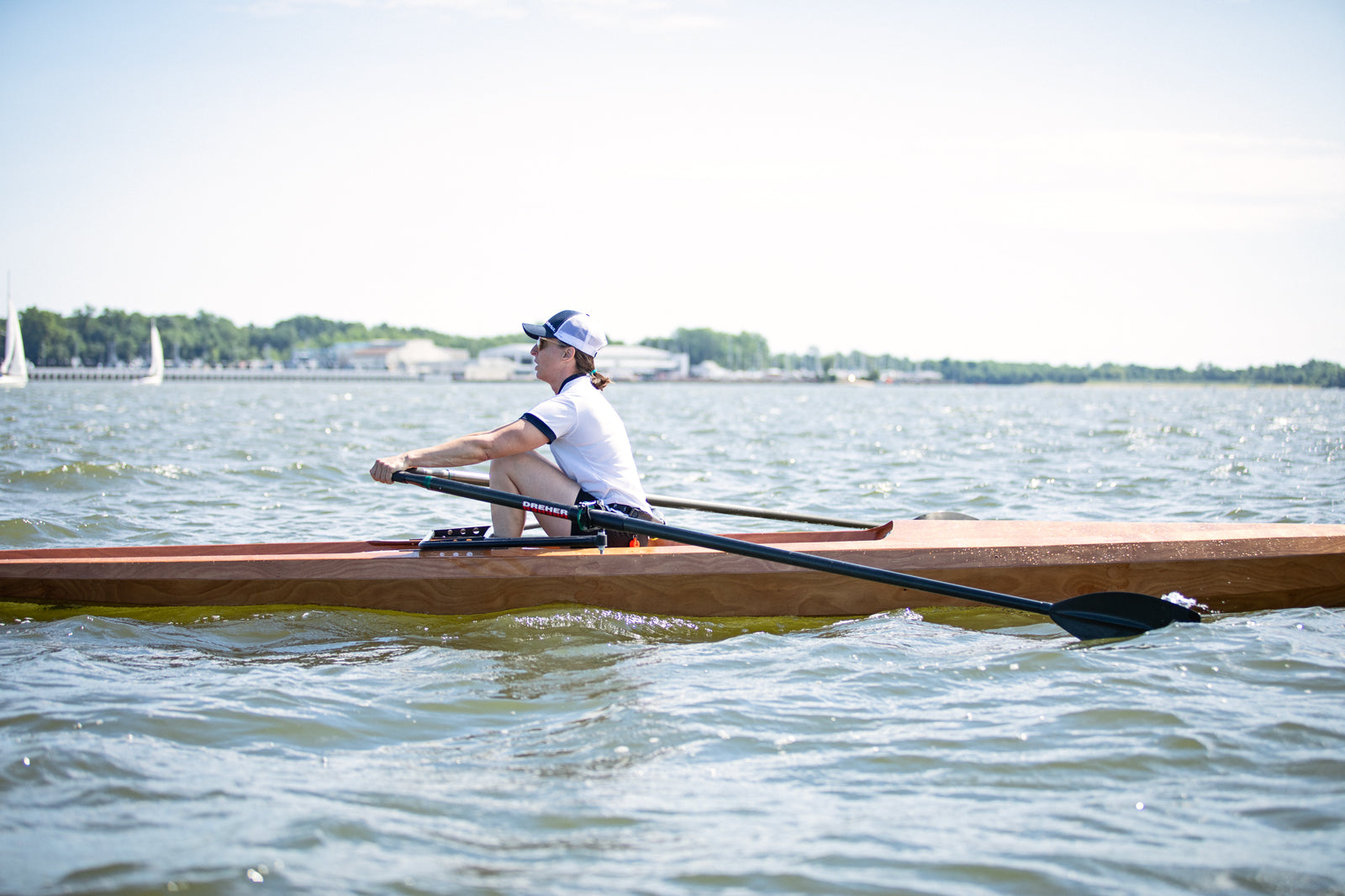Rowing the Surge Coastal Rower on the Severn River, MD