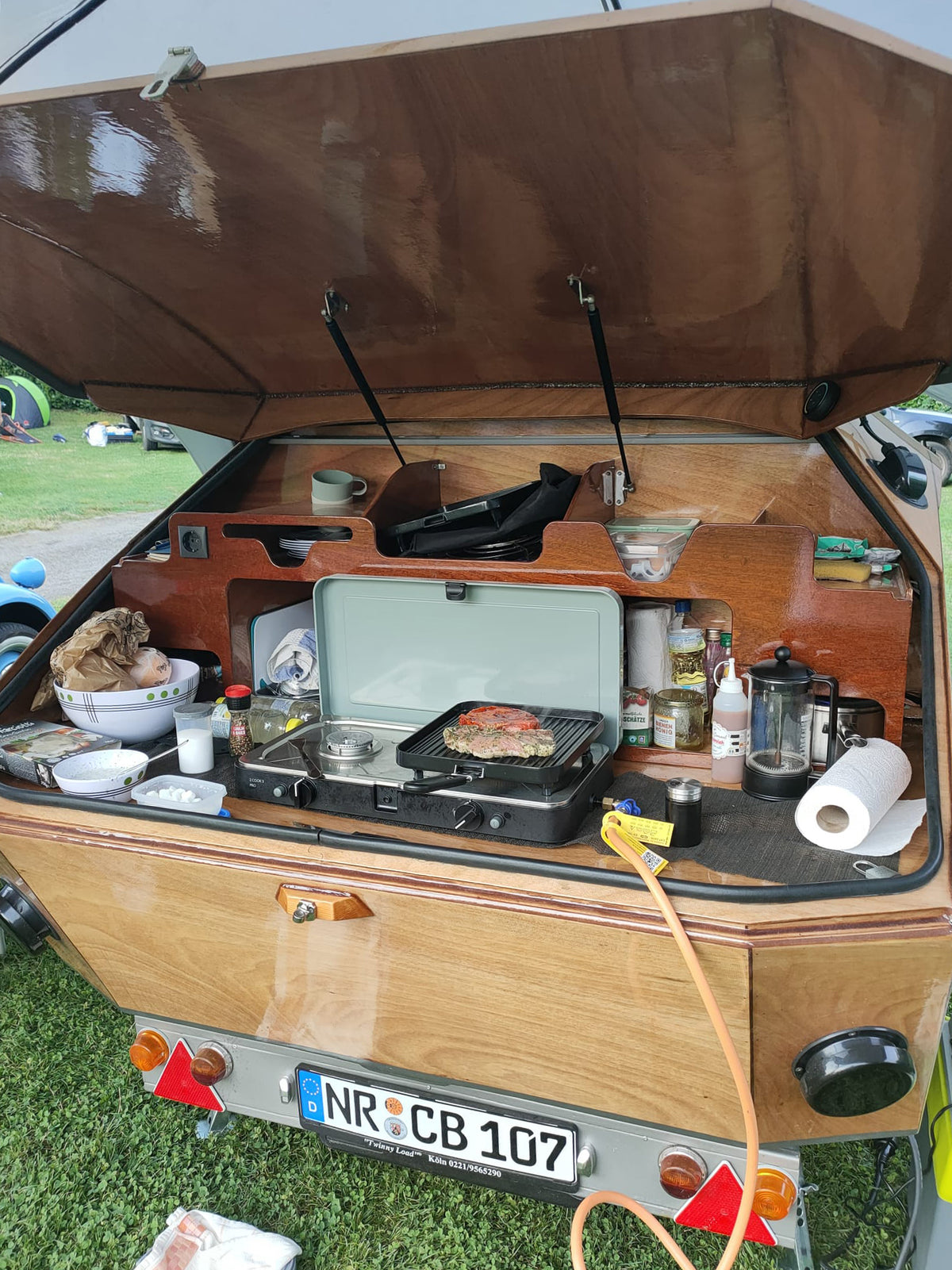 Teardrop Camper built by Claus B in Germany