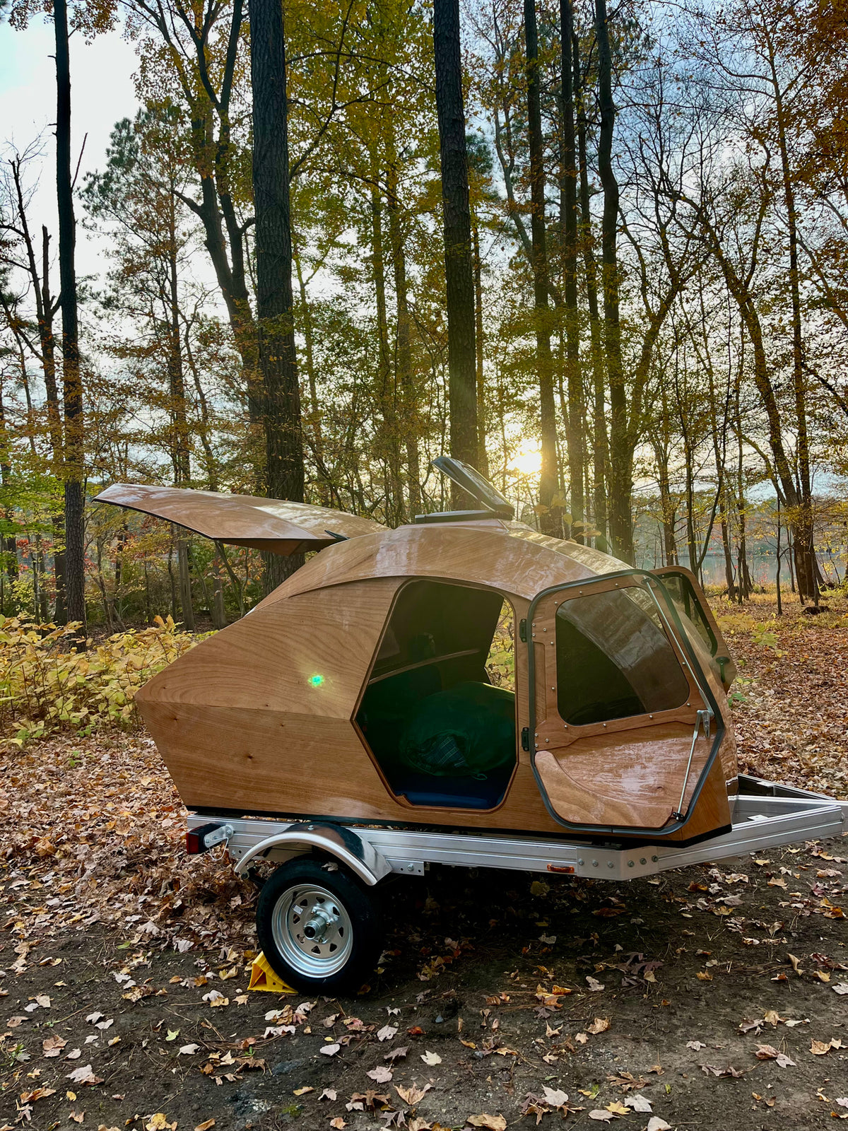 Teardrop Camper built by Kathy W, Newport News Park, VA