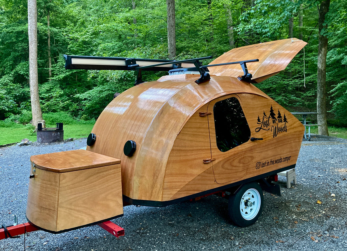 Teardrop Camper, "Lost in the Woods" built by Thomas B.