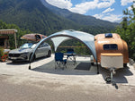 Teardrop Camper and Wood Duck Kayak built by Mathieu G. in the French Alps. Thumbnail