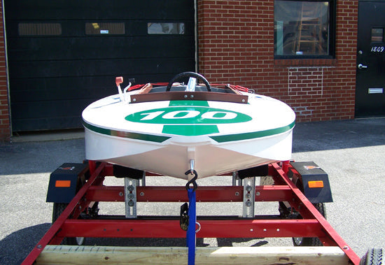 Custom Vinyl Boat Lettering - Green