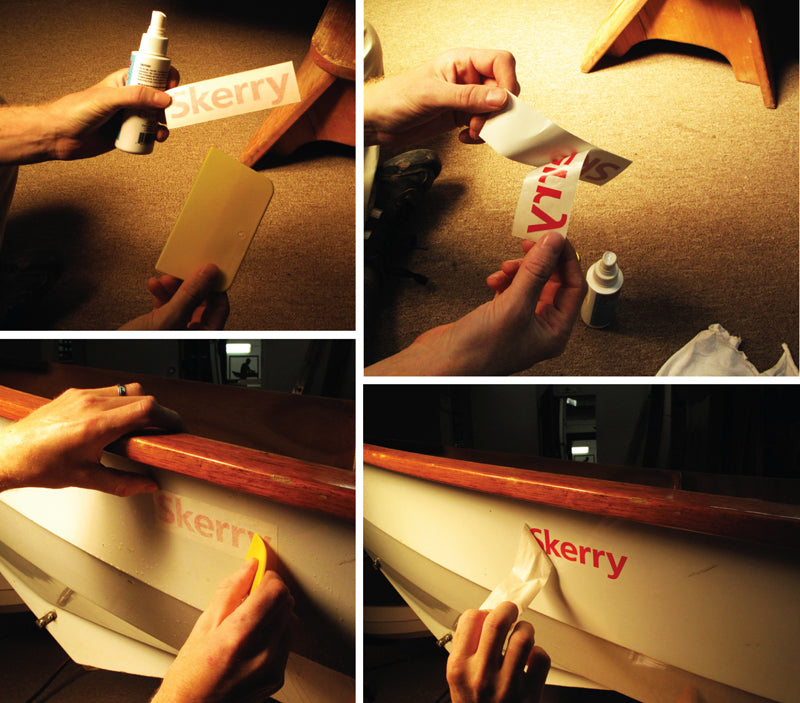 Custom Vinyl Boat Lettering - Gold
