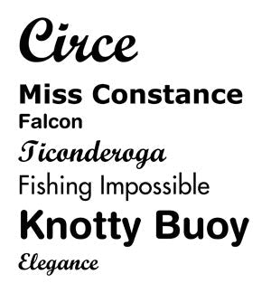 Custom Vinyl Boat Lettering - Yellow