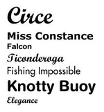 Custom Vinyl Boat Lettering - Blue Thumbnail