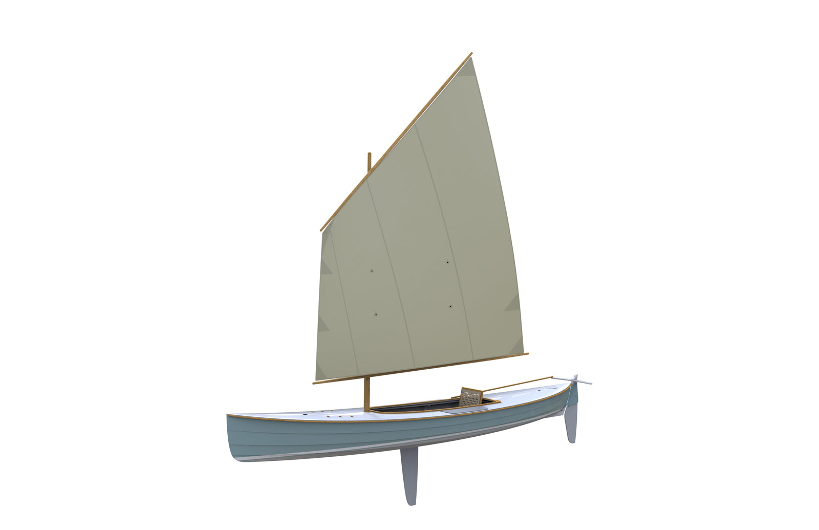 Waterlust Sailing Canoe - main sail profile