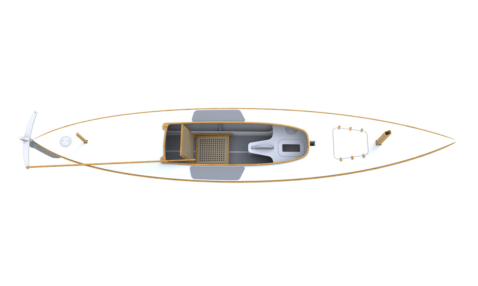 Waterlust Sailing Canoe - top profile