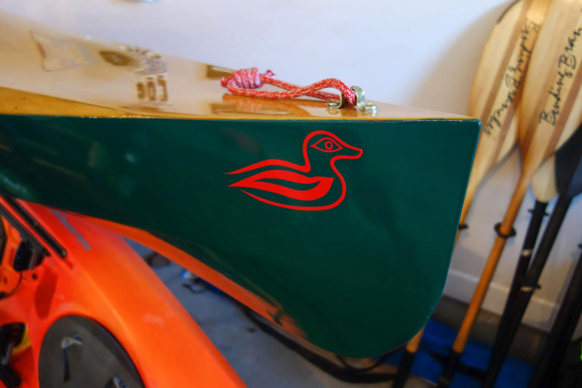 Custom Vinyl Boat Lettering - Red