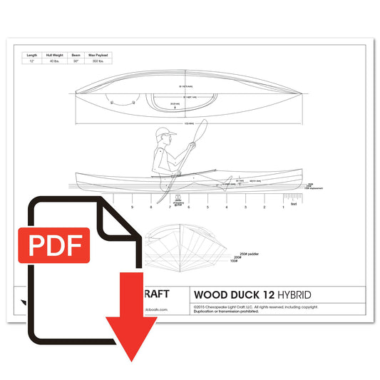 Wood Duck 12 Hybrid Study Plans - Emailed PDF