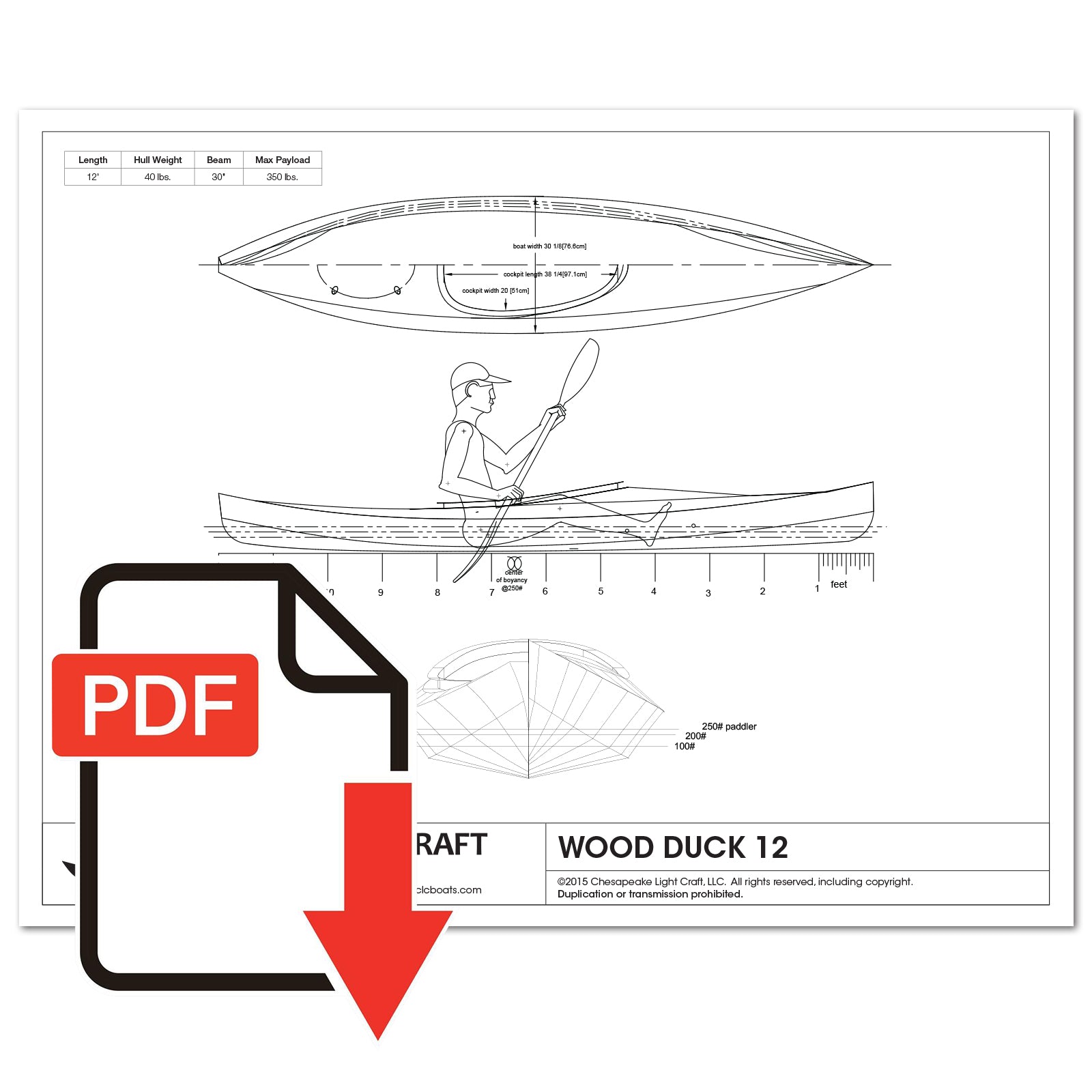 Wood Duck 12 Study Plans - Emailed PDF