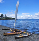 CLC Sailrig with a Wood Duck 12 kayak by Mike Z, Puyallup, WA. Thumbnail