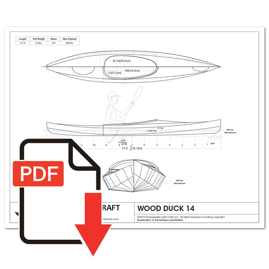 Wood Duck 14 Study Plans - Emailed PDF