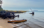 Wood Duck Double built by Bob A, seen here beached at Hood Point on Prospect Bay, MD Thumbnail